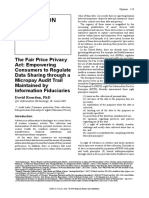 The Fair Price Privacy Act: Empowering Consumers To Regulate Data Sharing Through A Micropay Audit Trail Maintained by Information Fiduciaries