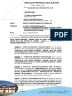 Informe #123 Resolucion de Aprobacion de Expediente Tecnico Pista y Veredas Pampash