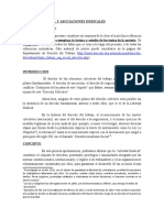 CLASE Sobre Libertad Sindical y Asociaciones Sindicales