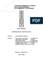 Informe - Cemento