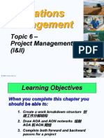 Operations Management: Topic 6 - Project Management (I&II)