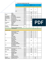 Man Power Calculation Sheet - MEP: Fire Fighting System