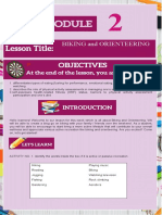 Pe Health 12 Module 2 Biking Orienteering 2nd Semester JMC Ibed Module Template Ok