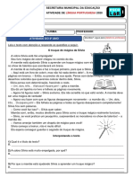 Lição Portugues para 3° Ano Do Fundamental