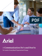 7 Communication Do's and Don'ts For Leaders Facing Rapid Organizational Change