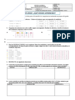 TALLER DE REFUERZO 1 Matemáticas P4