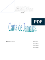 Trabajo para Entregar Carta de Jamaica