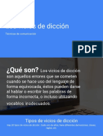 Los Vicios de Dicción