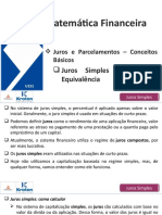 2020.1 - Matemática Financeira - U1S1 - Juros Simples e Taxa Equivalente