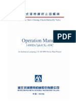 Operation Manual: Hydraulic Slow-Closing Check Butterfly Valve