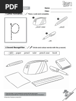 Encil - Encil Case: Phonics 1 Letter Formation