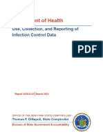 Department of Health - Use, Collection, and Reporting of Infection Control Data