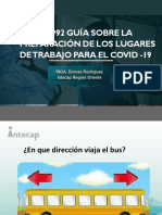 Osha 3992 Guía Sobre La Preparación de Los Lugares de Trabajo para El Covid - 19