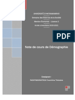 Cours Demographie Licence2 Economie 2020 2021