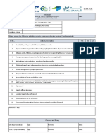 Water Test & Flushing Activity - Checklist