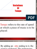 MAPEH 5 Variations of Tempo