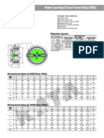 Wafer Cast Steel Check Valve150Lb/300Lb: Applicable Standards: Design Descriptions