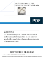 EVALUACIÓN SENSORIAL DEL Deterioro QUESO FESCO