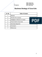 Case Study: Business Strategy of Coca-Cola: Sr. No. Table of Content