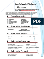 Curriculum Katherine Massiel Solano Mariano