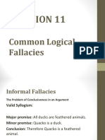 Session 11 Logical Fallacies