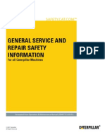 General Service and Repair Safety Information For All Cat Machines PDF