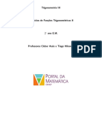 Exercícios de Funções Trigonométricas II