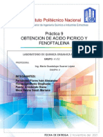 PRACTICA 9 Obtencion de Acido Picrico y Fenolftaleina.