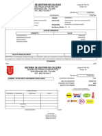 Sistema de Gestión de Calidad: Recibo de Pago de Matricula Universidad Del Tolima NIT. 890.700.640-7