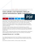 Como Calcular A Luz - Aprenda A Fazer Um Cálculo Luminotécnico Rápido e Simplificado!