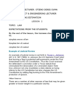 Lesson 2: Example of Judicial Review