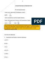 9° Ano - Frações - Frações Decimais - Resolução de Situações Problema