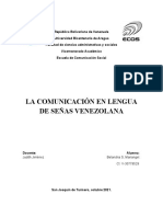 Lengua de Señas. Informe