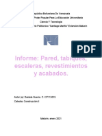 Informe Sobre Paredes, Tabiques, Revestimiento y Acabado