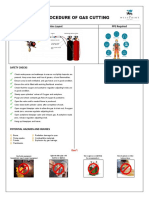 Safe Work Procedure of Gas Cutting: Machine Layout PPE Required