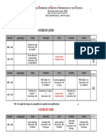 Emploi Du Temps 14 Mars L3 IRT 2022