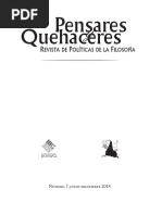 Muerte y Democracia REVISTA PENSARES Y QUEHACERES 13 DE NOV. 2018