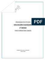 Programa 4°medio Educación Ciudadana