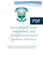 Resultados Censo SAN RAFAEL LAS FLORES