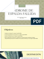 2.sindrome de Espalda Fallida