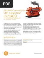 Waukesha VHP L5794gsi Product Sheet