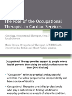 The Role of The Occupational Therapist in Cardiac Services