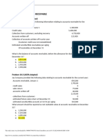 Chapter 18: Accounts Receivable: Problem 18-1 (AICPA Adapted)