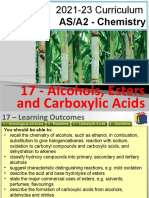 17 - Alcohols, Esters and Carboxylic Acids