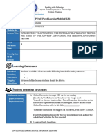 Earning Outcomes: LSPU Self-Paced Learning Module (SLM)