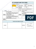 Daily Lesson Plan Ts25 PDPR: Speaking 5 Online & Offline