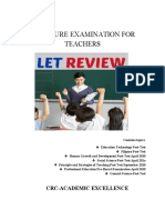 Licensure Examination For Teachers