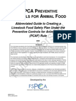 Fspca Form 0133 Guide Creating Livestock Food Safety Plan PV 201030