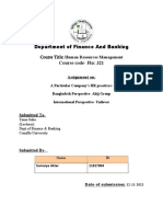 Department of Finance and Banking Course Title