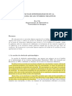 Cid (2000) - Obstáculos Epistemológicos en La Enseñanza de Los Números Negativos